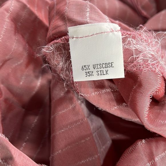 NWT Women’s Chaiken & Capone Pink & White Viscose Silk Stylish Skirt (6) GI17 - Picture 4 of 12